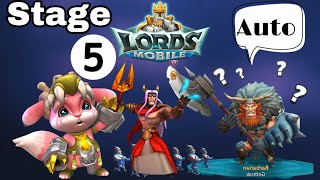 Lords Mobile Limited Challenge Barbaric Journey Stage 5 Auto [upl. by Atinot960]