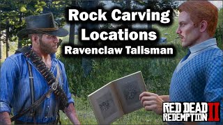 Rock Carving Locations and Ravenclaw Talisman in Red Dead Redemption 2  Old Brass Compass [upl. by Anneyehc]