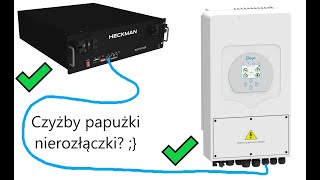 Test magazynów energii LiFePo4 firmy Heckman 10 lat gwarancji  w tandemie z Deye hybrid offgrid [upl. by Eladnyl491]