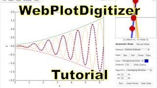 WebPlotDigitizer Tutorial 36 Watch at 720p [upl. by Granese440]