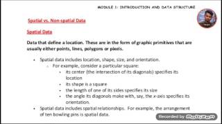 quotSpatial vs NonSpatial Dataquot GIS A brief Lecture by Gaurav Gauri Incredible Geographica [upl. by Aksel]