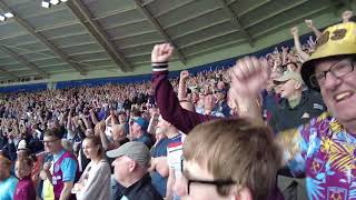 West Ham Fans after Leicester score goal ⚽😁  Best Ever [upl. by Wolfram932]