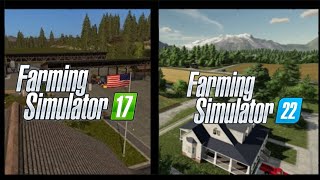 FS17 goldcrest valley Vs FS22 goldcrest valley [upl. by Wearing]