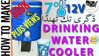 DIY  Dc Dispenser  How to make  Peltier Module DC 12V Drinking Water  Peltier Cooler in Pakistan [upl. by Evelc]