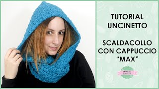 Tutorial scaldacollo con cappuccio unisex uncinetto quotMaxquot  Uncinetto dArgento [upl. by Braden865]