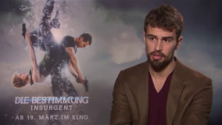 INSURGENT Theo James says it was awkward filming with Shailene Woodley [upl. by Celin490]