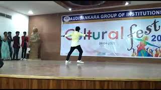 Uppenantha ee prema ki song dance performance by Raja Aarya  2 movie song in Audisankara fest [upl. by Giorgi675]