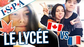 LYCÉE au CANADA VS Lycée en France [upl. by Adrahc]