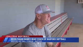 Kevin Fagan named Radfords head softball coach [upl. by Drud596]