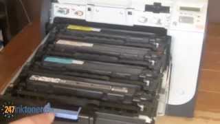 How to change the HP CP2025 toner cartridges by 247inktonercom [upl. by Hbaruas63]