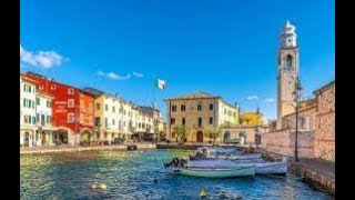 Lago di Garda Lazise Italy Walking Tour 4K [upl. by Tnattirb]