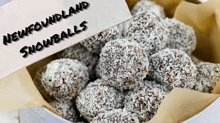 How To Make Traditional Newfoundland Snowballs  Easy No Bake Dessert For The Holidays [upl. by Armanda]