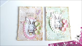 Mixed Media Osterkarten makingof handmadewithlove [upl. by Atnahs]