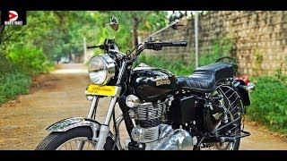 Royal Enfield Bullet Electra 350 Rear Disc Review Braking Test BikesDinos [upl. by Onirotciv]