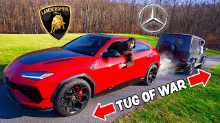 Lamborghini Urus vs Mercedes AMG G63  TUG OF WAR [upl. by Olnee]