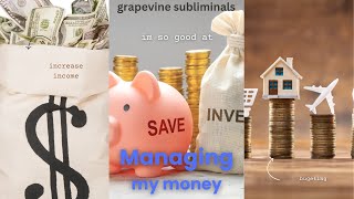 Im so good at managing my money financial success Affirmation subliminal newer version [upl. by Llirpa847]