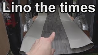 Vlog 14 Fitting vinyl flooring to my campervan and trying to make wooden cabinets [upl. by Akimert]