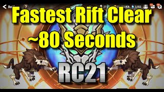 RC21 End Game Rift team  Fastest Rift clear in 80 seconds with RC21 Rift Fragment explanation [upl. by Leahcar]