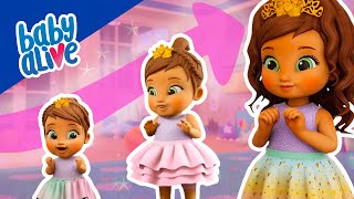 Baby Alive Official 👑 GROWING UP ⬆️ Princess Ellie Growing Up Doll 🌈 Kids Videos 💕 [upl. by Ecnarrat]