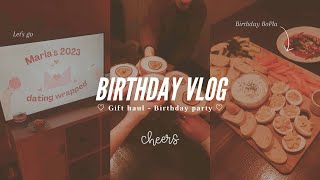 Birthday vlog  26 jaar geworden 💕✨  Gift haul amp Birthday party [upl. by Zetnod]