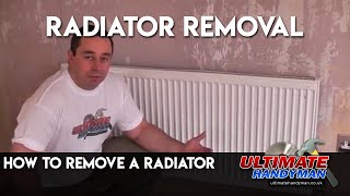 Remove a radiator  Radiator removal [upl. by Cinimod338]