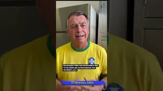 BOLSONARO PEDE QUE BRASILEIROS NÃO VÁ EM DESFILIES PATROCINADOS POR GOVERNO LULA [upl. by Suivatra184]