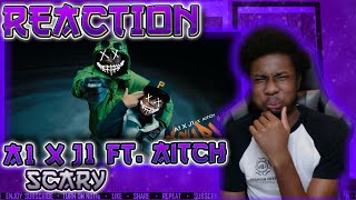 A1 x J1  Scary ft Aitch Official Video SCARY DTB 👻REACTION [upl. by Linad]