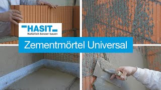 Zementmörtel mit vielen Anwendungsmöglichkeiten Mauermörtel Spritzbewurf Putz Estrich Beton [upl. by Suirtemid165]