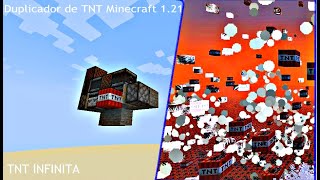 TNT INFINITA COMO FAZER UM DUPLICADOR DE TNT —MINECRAFT 121 [upl. by Zaslow]