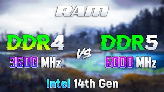 DDR4 vs DDR5  Gaming on Intel 14th Gen [upl. by Yznel]