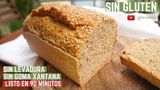 ✅ PAN SIN GLUTEN fácil y rápido SIN LEVADURA Método  Receta [upl. by Nyra]