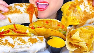 ASMR BURRITO AND TACO FEAST  ASMR Phan [upl. by Cesaro]