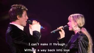 Hugh Grant amp Haley Bennett  Way Back Into Love Lyrics 1080pHD [upl. by Gnidleif]