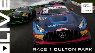 FULL RACE  Race 1  Oulton Park  2024 British GT Championship [upl. by Ronn496]