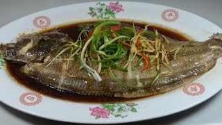 蒸的鱼用姜Steamed Fish Flounder with Ginger Sauce Authentic Cantonese Cooking [upl. by Leva]