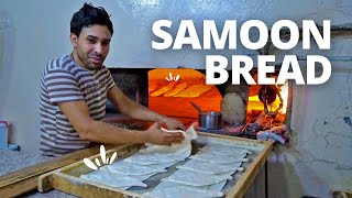 Baking Samoon  Traditional BreadMaking in Karbala Iraq  Samoon Bread recipe  صمون العراقي [upl. by Weingartner]