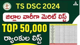 TS DSC Result 2024  Cut Off Marks Merit List [upl. by Ahsik424]