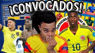 LOS CONVOCADOS DE ECUADOR 🇪🇨 COLOMBIA 🇨🇴 [upl. by Tebasile]