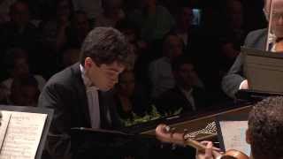 Lahav Shani piano JS Bach Piano Concerto in d selections [upl. by Enyawal76]