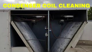 Condenser coil cleaning [upl. by Tarfe]