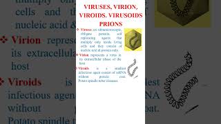 Viruses virion viroids virusoids prions terms related to viruses in 60 seconds [upl. by Kallista]