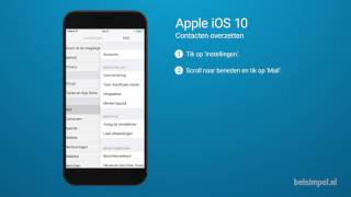 Tips amp Tricks  Apple iPhone Contacten overzetten iOS 10 [upl. by Oeht423]