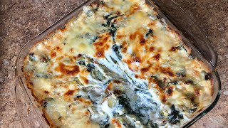 How To Make Spinach Artichoke Dip  Easy Holiday Appetizer [upl. by Adirehs915]