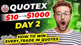 Day 2  10 To1000 Series  How To Win Every Trade In Quotex SKD Trading quotex [upl. by Kong]