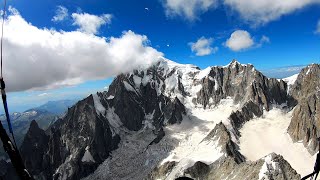 Parapente  Tour du Mont Blanc et rentrée au Salève [upl. by Scriven]