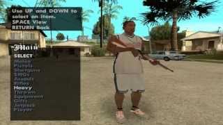 Gta SA  Weapon Menu Spawner Cleo [upl. by Rufe]