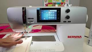 BERNINA 570 14 Do I Need to Hold Threads When Starting to Sew [upl. by Ahsiad]