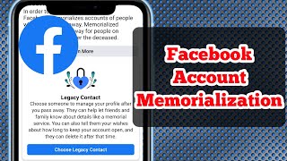 How to Set Up Facebook Memorialization and Legacy Contact Settings NEW [upl. by Harifaz563]