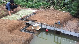 Mini Construction Of Automatic Watering Dam For Wheat [upl. by Ttezil841]