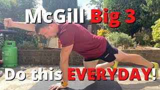 McGill big 3  Core exercises you should do EVERYDAY [upl. by Amiarom]